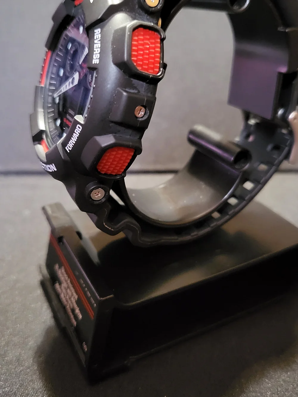 CASIO G-SHOCK GA-100 Black and Red Sport Watch